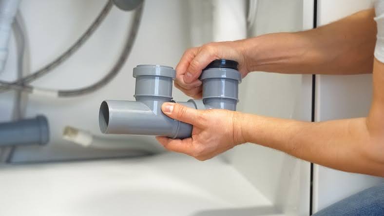 Cole Services replacing a pipe under a sink in Los Angeles